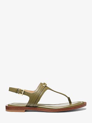 Sandalo Mandy in pelle con cinturino a T