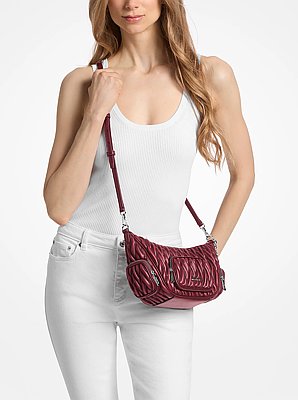 Merritt Small Matelass&eacute; Convertible Shoulder Bag