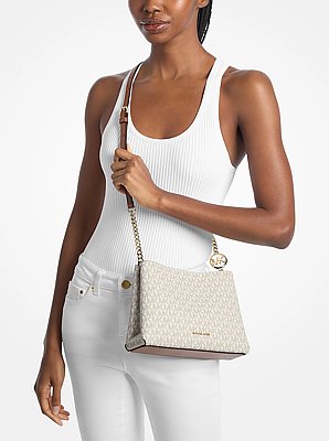 Petit sac &agrave; bandouli&egrave;re Christina &agrave; logo Signature