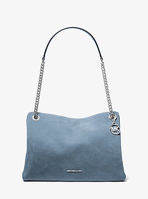 Christina Medium Suede Messenger Bag