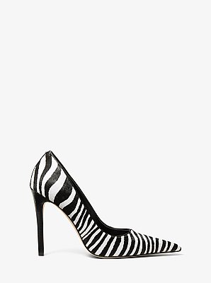 Elyse Zebra Print Calf Hair Pump