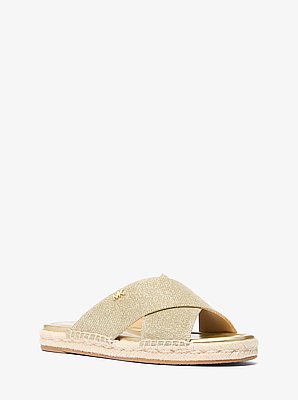 Kenzie Glitter Chain Mesh Sandal