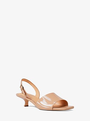 Merrie Patent Kitten Heel Sandal