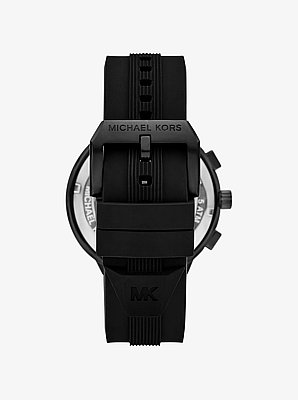 Reloj Billie oversize de silicona en tono negro