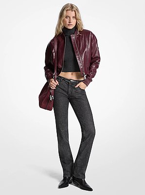 Cropped Bomber Jacket