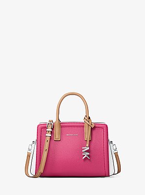 Laila Extra-Small Color-Block Leather Crossbody Bag