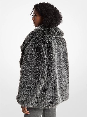 Faux Fur Peacoat