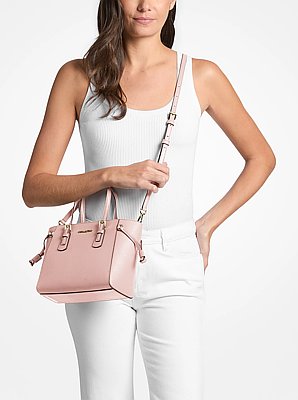 Tr&egrave;s petit sac &agrave; bandouli&egrave;re convertible Voyager en cuir Saffiano