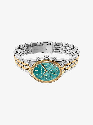 Zweifarbige Armbanduhr Bryant mit Pav&eacute;