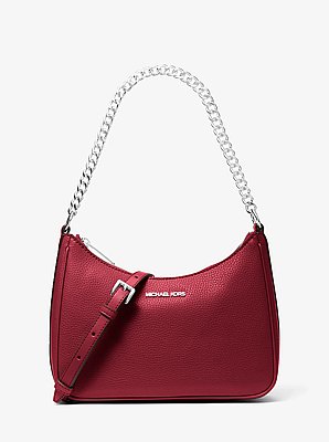 Bandolera Jet Set convertible grande de piel granulada