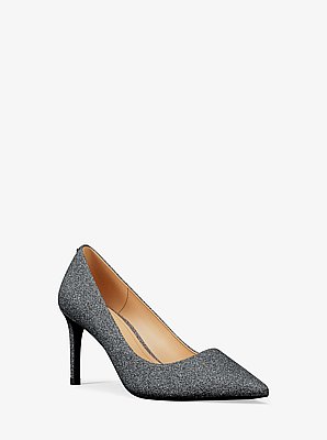 Alina Glitter Embellished Leather Pump