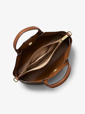Bolso satchel Carson mediano con logotipo de la marca
