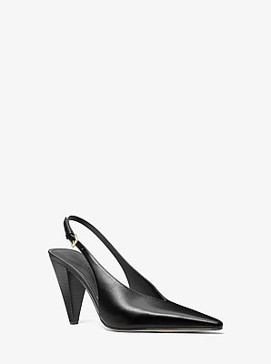 Escarpin &agrave; bride arri&egrave;re Electra en cuir