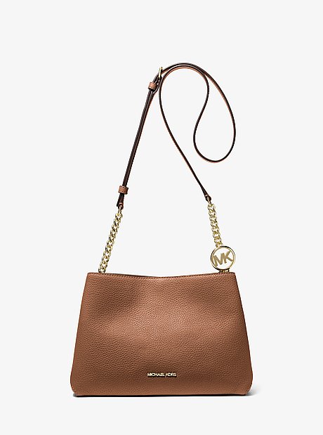Christina Small Pebbled Leather Crossbody Bag