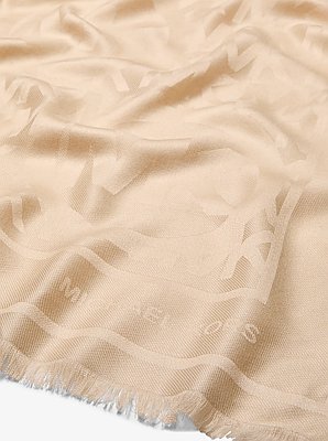 Sciarpa con logo jacquard