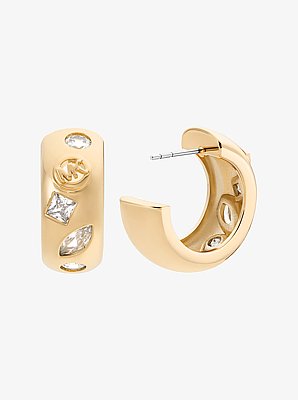 Cubic Zirconia Huggie Earrings