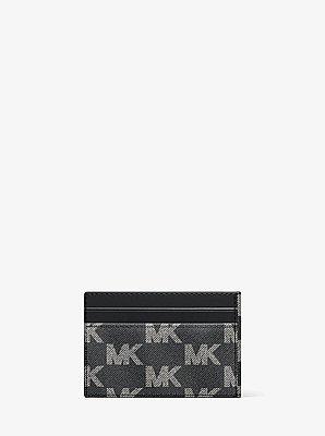 Cooper Medium Logo Jacquard Denim Wallet