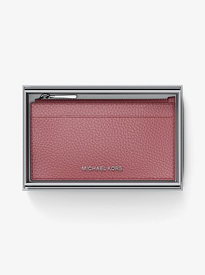 Kartenetui Jet Set Small aus gekrispeltem Leder