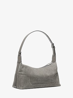 Bolso de hombro Teddi mediano de denim lavado