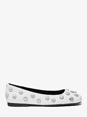 Matilda Studded Leather Ballet Flat