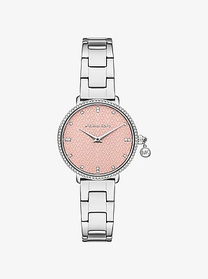 Orologio Pyper mini tonalit&agrave; argento con pav&eacute;
