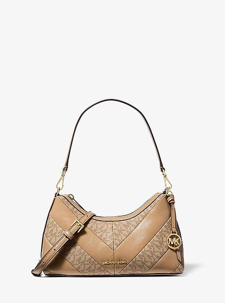 Sammy Small Smooth and Signature Logo Convertible Crossbody Bag