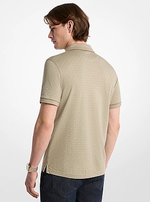 Poloshirt aus Baumwoll-Jersey mit Signature-Logomuster