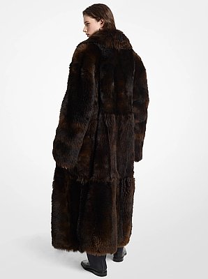 Shearling Bathrobe Coat