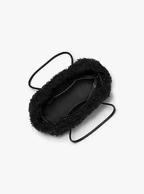 Hamilton Moderne Small Faux Shearling Satchel