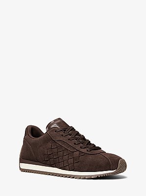 Gewebter Sneaker Rhodes aus Wildleder