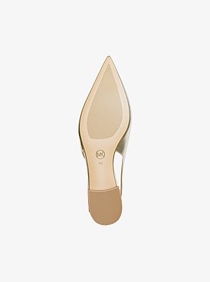 Chaussure plate &agrave; bride arri&egrave;re Amali m&eacute;tallis&eacute;e