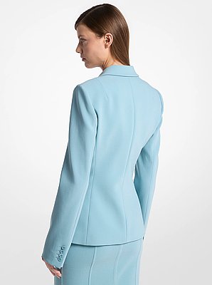 Stretch Pebble Crepe Blazer