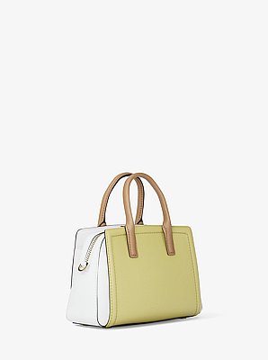 Laila Extra-Small Color-Block Leather Crossbody Bag