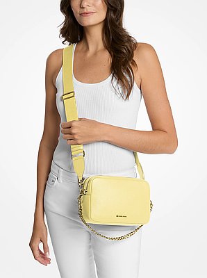 Bryant Medium Pebbled Leather Camera Crossbody Bag