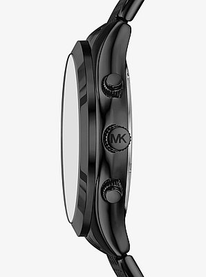 Oversized Aspyn Black-Tone Watch
