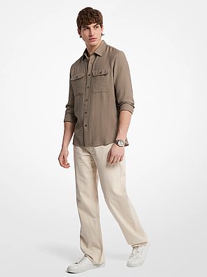 Gewebtes Classic-fit-Hemd