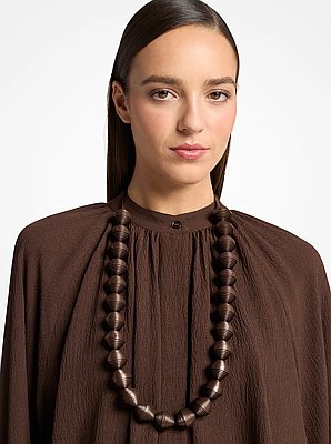 Leather Beads Necklace