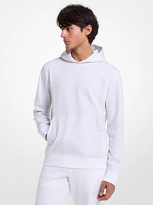 Signature Logo Cotton Blend Hoodie