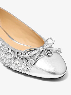 Piper Flex Embellished Metallic Ballet Flat