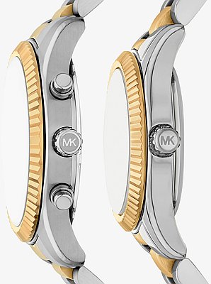 Set de relojes Lexington para &eacute;l y para ella de dos tonos