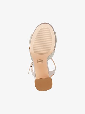Hannah Signature Logo Platform Sandal