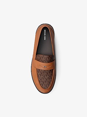 Wesley Leather and Signature Logo Loafer