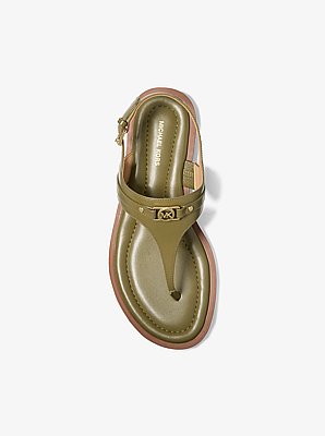 Sandalo Mandy in pelle con cinturino a T