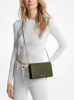 Jet Set Medium Pebbled Leather Crossbody Bag