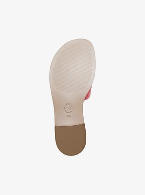 Hannah Heart Embroidered Slide Sandal