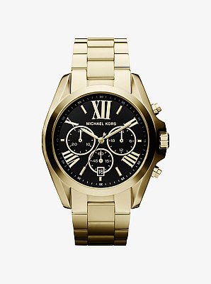 Reloj Bradshaw oversize en tono dorado