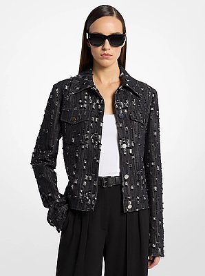 Chaqueta de denim desgastada