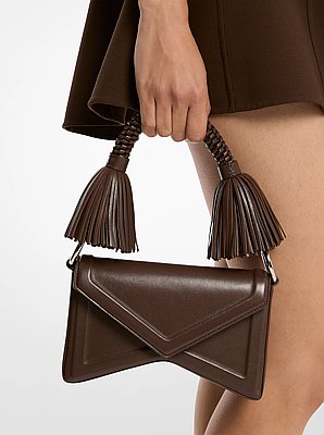 Manhatta Leather Tassel Shoulder Bag