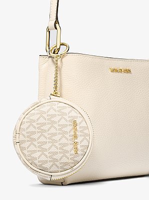 Trisha Pebbled Leather Crossbody Bag With Pouch Gift Set