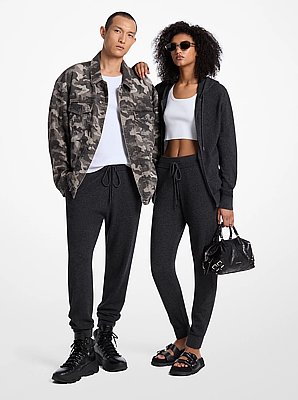 Wool and Cashmere Blend Joggers